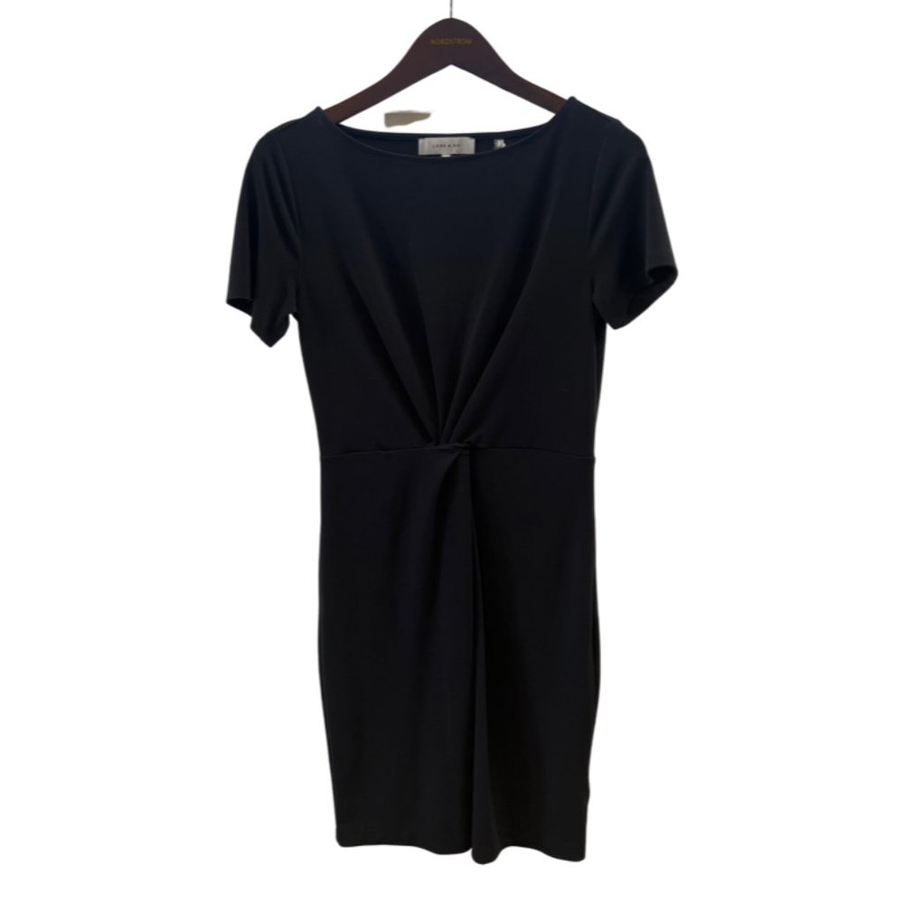 Lark & Ro Black Twist Front Dress - Size 4